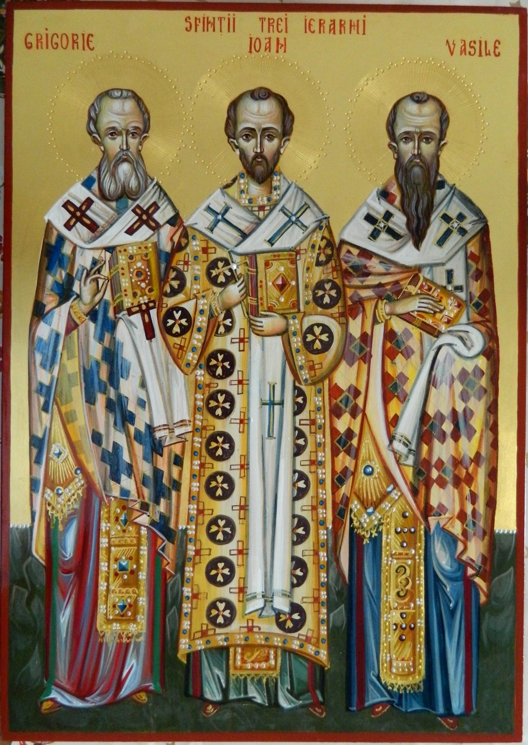 SFINTII TREI IERARHI- Vasile, Grigorie si Ioan!- cei trei mari luminatori ai ortodoxiei, sfintii care ne unesc si ne impaca!